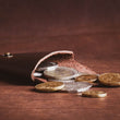 Load image into Gallery viewer, Home:Slice Coin Case | Brown - The Office of Minor Details
