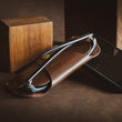 Load image into Gallery viewer, Slim:Shady Sunglasses Case | Brown - The Office of Minor Details