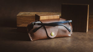 Slim:Shady Sunglasses Case | Brown - The Office of Minor Details